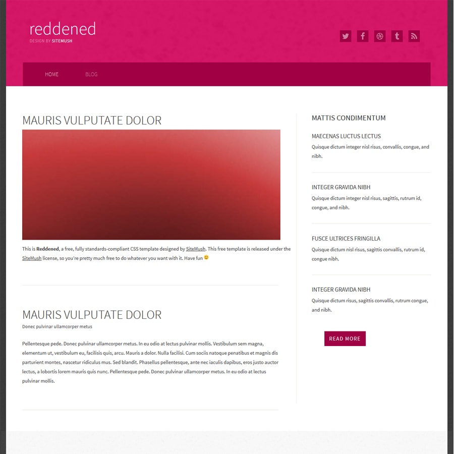 fastcomet sitebuilder reddened template