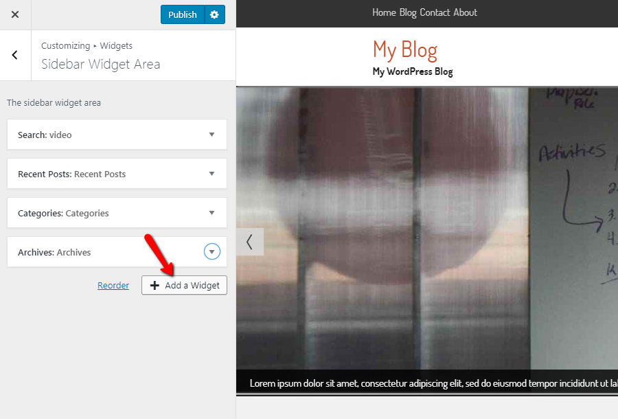 Add Sidebar Widget in WordPress