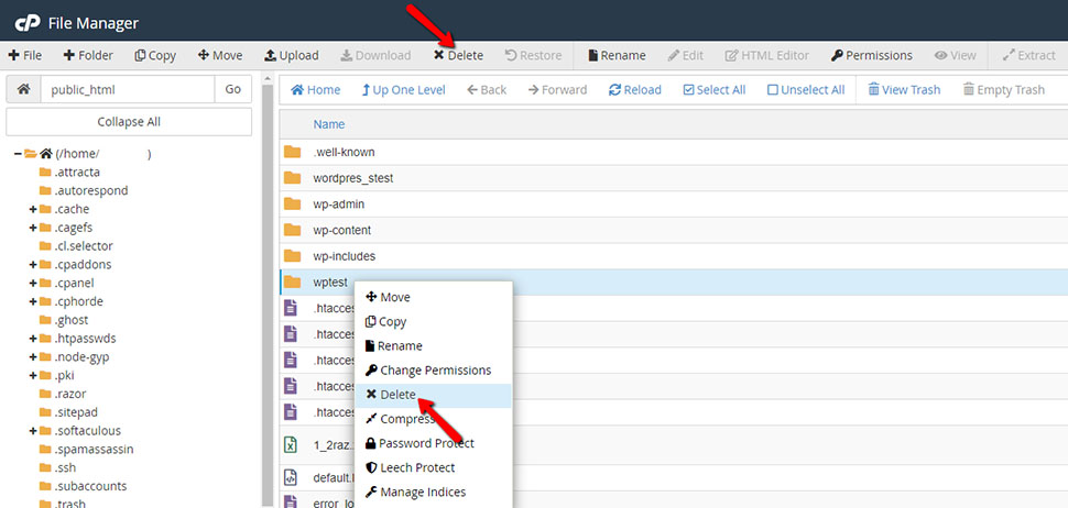 download folder from cpanel file manager