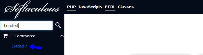 Locate Loaded Commerce in Softaculous