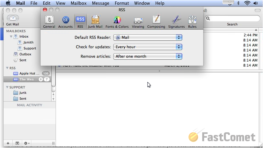 add rss feed to outlook for mac