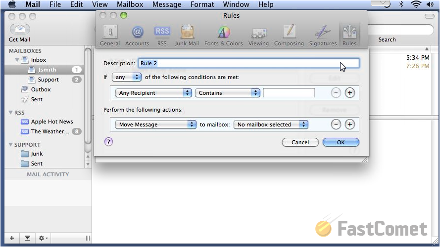 mac mail gmail inbox filter