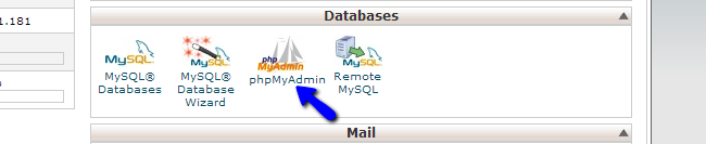 Access phpMyAdmin in cPanel