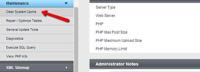 php clear cache