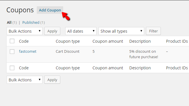 adding a coupon code
