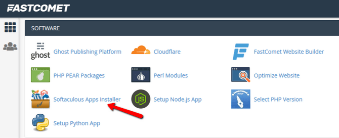 Access Softaculous in cPanel