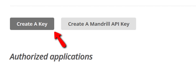 Generating a new API Key